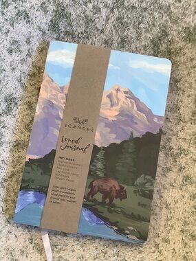 Scenic Mountain & Bison Lined Travel Vacation Camping Journal NWT 160pgs